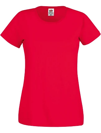 Fruit of the Loom Lady-Fit Original T Dámske tričko 16.1420 červené Fruit of the Loom Lady-Fit Original T Dámske tričko 16.1420 červené