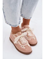 Dámské tenisky s krajkou růžové Ilrene