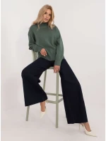 Jumper D93111AD90910A2 tmavozelený