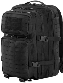 Veľký batoh M-TAC Assault Pack s laserovým výrezom - čierny