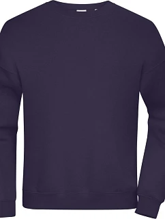 Daiber 8042 Ťažká unisex mikina oversize 02.8042 tmavo fialová