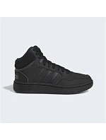 Unisexová juniorská členková obuv Hoops Mid 3.0 K Jr HR0228 Čierna – Adidas Unisexová juniorská členková obuv Hoops Mid 3.0 K Jr HR0228 Čierna – Adidas