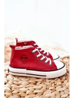 Dziecięce Wysokie Trampki BIG STAR II374005 Czerwone