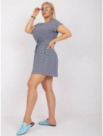 Šaty RV SK 6632.25 biele a tmavo modré Šaty RV SK 6632.25 biele a tmavo modré