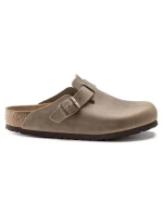 Birkenstock dámske/pánske žabky Boston Tabacco Brown oil leather regular wide (0960811)
