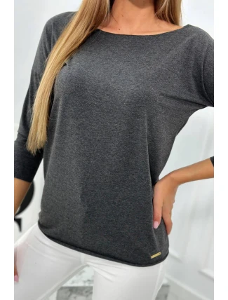 Blúzka Casual graphite melange