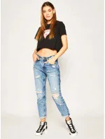 Dámske crop tričko E02I01JA911 - A996 - Guess