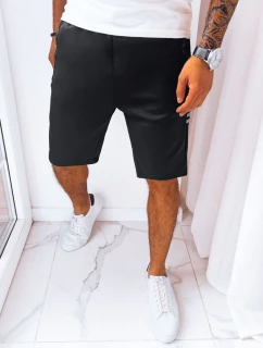 Pánske čierne teplákové šortky FashionStreet SX2254