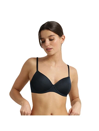 Dámska hladká podprsenka s kosticami DIM INVISIBLE WIRELESS PADDED BRA - DIM - čierna Dámska hladká podprsenka s kosticami DIM INVISIBLE WIRELESS PADDED BRA - DIM - čierna
