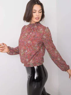 Blúzka D50039F11031A tmavo ružová