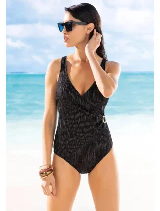 Dámske plavky LG52 black and gold - Sielei