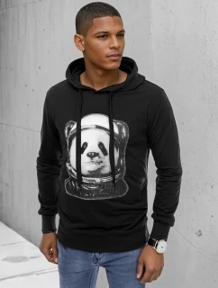 Pánska čierna mikina FashionStreet BX5130