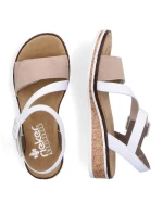 Pohodlné kombinované sandále Rieker W RKR678 Pohodlné kombinované sandále Rieker W RKR678