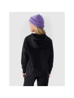 Dievčenská mikina bez prúžkov s kapucňou 4F Junior 4FJWMM00TSWSF1316-20S