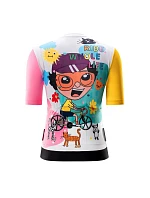 Dámske cyklistické tričko Rockbros 15210005005 L s potlačou – biele Dámske cyklistické tričko Rockbros 15210005005 L s potlačou – biele
