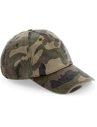 Beechfield B 655 6 panelová nízkoprofil kšiltovka "Vintage" 53.0655 vintage jungle camo