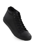 Pánske čierne zateplené členkové tenisky Big Star OO174607