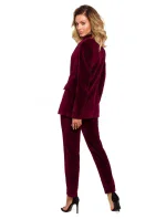 Zamatové sako s gombíkom M643 - Moe