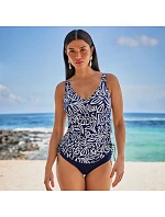 Horná časť plaviek Tankini 8474-1 Malaika modro-biela – Anita Classix