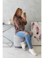 Mikina s kapucňou mocca