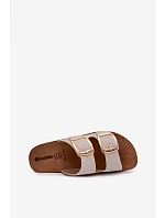 Dámské pantofle se zlatými sponami Inblu CP000061 Béžové