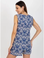 Dámska blúzka D73771R11115A tmavo modrá - FPrice