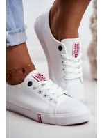 Dámské klasické tenisky Big Star - bílé/červené Dámské klasické tenisky Big Star - bílé/červené