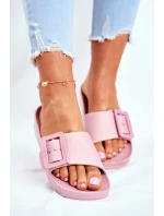Klapki Damskie Big Star z Klamrą Różowe FF274A387