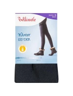 Dámske zimné pančuchy, extra teplé WINTER 100 DEN - BELLINDA - čierne