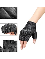 Rockbros Rukavice na motorku 16220006005 XXL kožené - čierne