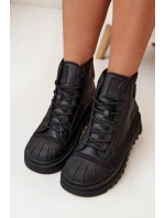 Wysokie Trampki Damskie Ocieplane Big Star OO274A355 Czarne