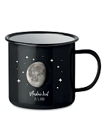 Personalizovaný retro plechový pohár s fázou mesiaca Personalizovaný retro plechový pohár s fázou mesiaca