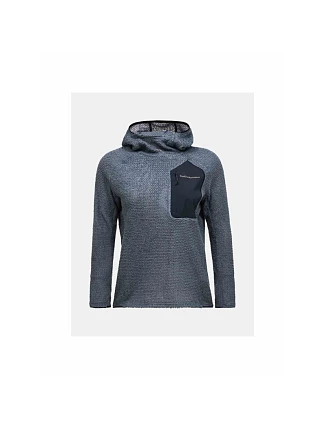 Dámska mikina PEAK PERFORMANCE W Freelight Polartec Alpha Hood, sivá Dámska mikina PEAK PERFORMANCE W Freelight Polartec Alpha Hood, sivá