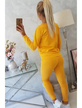 Horčicová mikinová súprava