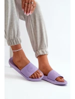 Damskie Klapki 4FMM00FFLIF045-52S Fioletowe