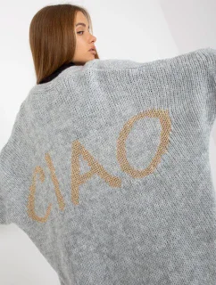 Sveter TW SW BI M2201.87 sivá