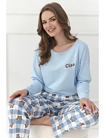 3631 DÁMSKE DLHÉ PYŽAMO FREJA S–XL 3631 DÁMSKE DLHÉ PYŽAMO FREJA S–XL