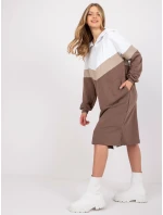 Šaty RV SK 7462.00 bielo-hnedá Šaty RV SK 7462.00 bielo-hnedá