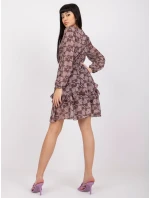 Dámske šaty-TW-SK-BI-0928-3.48-hnedé Dámske šaty-TW-SK-BI-0928-3.48-hnedé