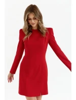 M755 Šaty s modelovaným prešívaním - červené M755 Šaty s modelovaným prešívaním - červené