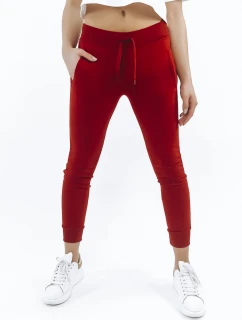 Dámske tepláky FITS červené UY0537