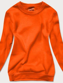 Bluza dresowa damska ze ściągaczami pomarańczowa (W01-32)