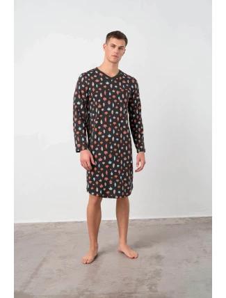 Vamp - Pohodlná pánska nočná košeľa - Rory 17617 - Vamp Vamp - Pohodlná pánska nočná košeľa - Rory 17617 - Vamp