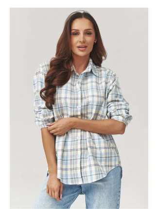 Košeľa s dlhým rukávom model 223229 Makadamia