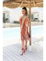 Arme Brown šaty - Merribel