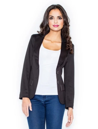 Dámske sako M085 čierne - Figl