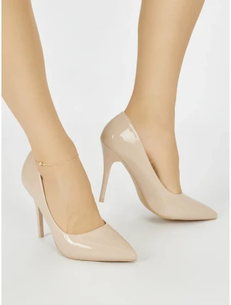 Praktické hnedé lodičky pre ženy na ihlovom podpätku Praktické hnedé lodičky pre ženy na ihlovom podpätku