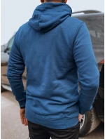 Pánska modrá mikina s potlačou FashionStreet BX5708
