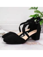 Sergio Leone W SK365A čierne sandále s remienkami Sergio Leone W SK365A čierne sandále s remienkami