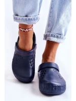 Damskie Lekkie Klapki Chodaki Big Star II275002 Granatowe